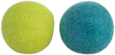 Mad Cat Wacky Wool Balls, Catnip and Silvervine Blend Cat Toys, Pack of 2 - Image 3