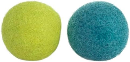 Mad Cat Wacky Wool Balls, Catnip and Silvervine Blend Cat Toys, Pack of 2 - Image 3