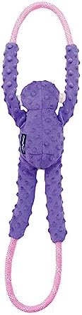 ZippyPaws RopeTugz Durable Dog Pull Rope Toy - Purple Monkey - Image 2