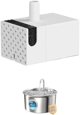 Cat Water Fountain Pump: Quiet Water Fountain Pump - Replacement for ATMZIQXR Cat Water Fountains Stainless Steel - Cleaning Every Two Weeks for Longer Life by ATMZIQXR