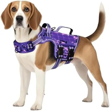 Dog Harness Medium Sized Dog, No Pull Dog Vest with Molle System by Runfido