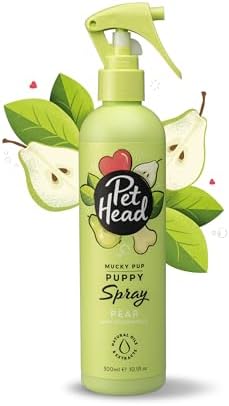 Pet Head Mucky Pup Puppy Deodoriser Spray | Pear Scent | 10.1 fl. oz. by PETHEAD