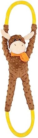 ZippyPaws RopeTugz Durable Dog Pull Rope Toy - Moose by ZippyPaws