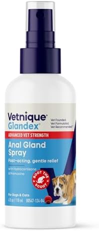 Vetnique Glandex Anal Gland Anti-Itch Spray & Rear End Dog Wipes Bundle - Image 6