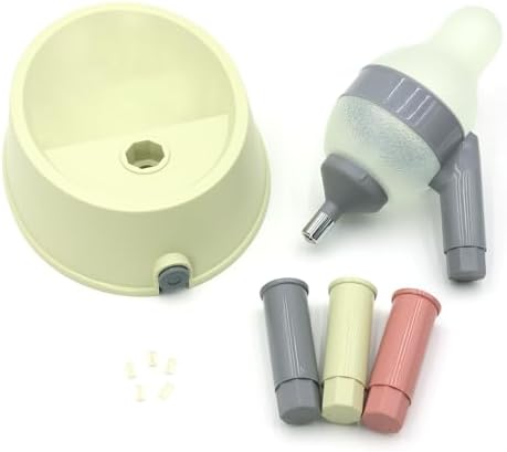 DELIFUR Pet Standing Water Dispenser Adjustable Cat Dog Drinking Water Dispenser Bowl with Detachable Pole Automatically Feeding Water (Grey-Green) - Image 2
