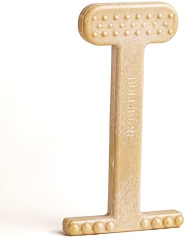 Bullibone Nylon Dog Chew Toy for Aggressive Chewers - Dental Hygiene Bone with Peanut Butter Flavor, Durable Tough Chew Toys for Extra Large Dogs, Indestructible Dog Bone - Single by Bullibone+Pet+Products+LLC