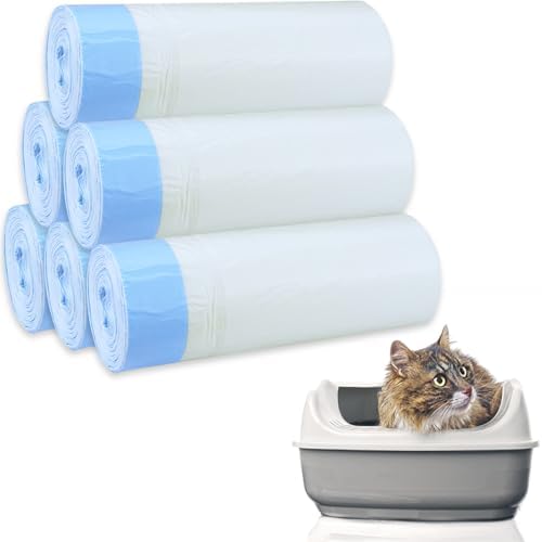 120 Count Cat Litter Box Liners,Waste Bags,Waste Drawer Liners Heavy Duty,Extra-Thick,For Automatic Cat Litter Box,Economy Bulk Pack by WORFACE