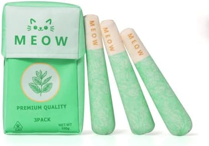 Catnip Toys for Cats, 3-Pack Funny Cat Chew Toys Filled with 100% Pure Organic Catnip, Safe Kitten Teething Bite & Kicker Toys - Interactive Cat Nip Toys for Indoor Cats Boredom Relief by Unknown