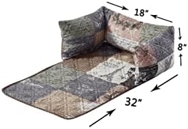 Brilliant Sunshine Latte Grey Paris & Toile Dog Sofa Slipcover, Small - Image 3
