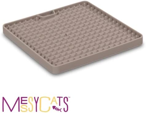 Messy Mutts and Cats Reversible Lick Mat, 5.5 Inch, Slow Feeder, Grey - Image 5