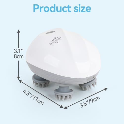 ALL FOR PAWS Cat Dog Massager for Cats & Dogs, Handheld Electric Pet Massager Brush with 4 Rotating Heads, USB Rechargeable Dog Cat Head Massager, Cordless Massage Tool with 3 Speed Modes - Image 7
