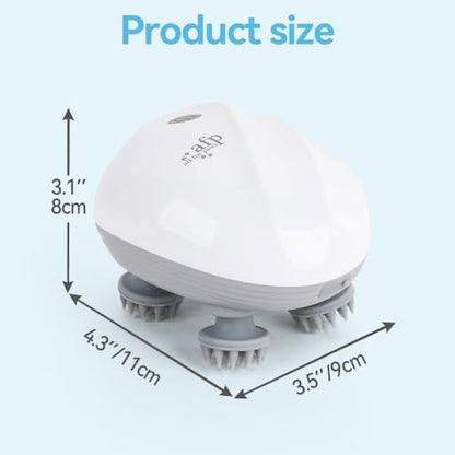 ALL FOR PAWS Cat Dog Massager for Cats & Dogs, Handheld Electric Pet Massager Brush with 4 Rotating Heads, USB Rechargeable Dog Cat Head Massager, Cordless Massage Tool with 3 Speed Modes - Image 7