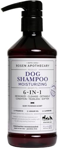 6-in-1 Moisturizing Dog Shampoo by ROSENAPOTHECARY