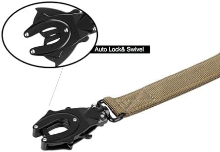 ICEFANG Tactical Dog Leash with Quick-Release Metal Clasp,Bungee-Dog Lead - Image 4