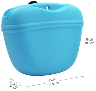 AUDWUD Silicone Dog Treat Pouch with Clicker Magnetic Closure Secure Clip - Image 5