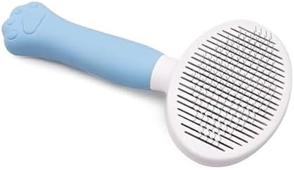 Cat Brush for Shedding for Indoor Cats & Dog Brush for Shedding - Perfect for Long & Short Haired Pets,Pet Brush for Dogs and Cats - Deshedding & Grooming Tool (Blue) by KIVMTAR