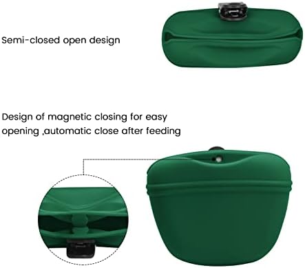AUDWUD Silicone Dog Treat Pouch with Clicker Magnetic Closure Secure Clip - Image 3