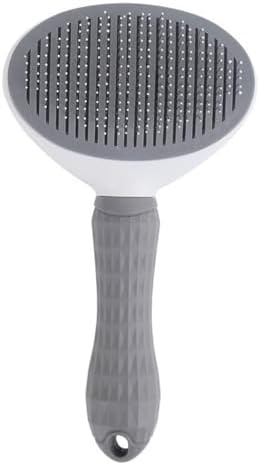Cat Brush for Shedding & Grooming, Self-Cleaning Cat Slicker Brush with Push Button | Gentle Deshedding & Dematting Tool for Short & Long Hair Cats and Dogs | Massaging Pet Hair Remover for Loose Fur by RUOGUWUYE