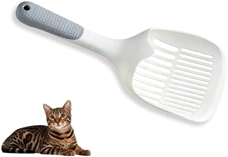 Cat Litter Scoop,Long Handle,Deep Shovel with Comfort Handle for Clumping,Pellets Litter Box by ydeer