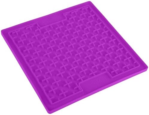 LickiMat Classic Buddy, Cat Slow Feeder Lick Mat, Boredom Anxiety Reducer; Perfect for Food, Treats, Yogurt, or Peanut Butter. Fun Alternative to a Slow Feed Cat Bowl or Dish, Purple - Image 3