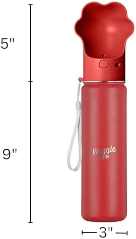 Stainless Steel Dog Travel Water Bottle, Vacuum Insulated Portable Dog Water Dispenser, Drink Cup and Snack Container On The Go, Outdoor Walking, Hiking, Travel (Red, 22oz) - Image 6