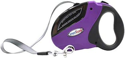 SmartLead Retractable Dog Leash, 16 ft, Reflective, Heavy Duty, Purple - Image 2