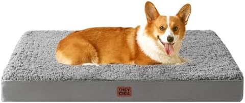 EHEYCIGA Orthopedic Dog Bed Large with Removable Washable Cover, 35x23 by EHEYCIGA