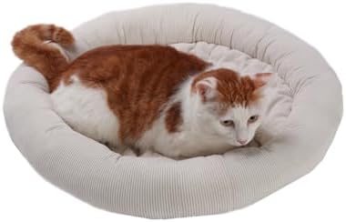 SHENGOCASE Round Cat Tree Tower Accessories Replacement Parts, Round Donut Cuddler Cat Dog Cushion Bed Add-ons for Plaform Perch Shelves (16") - Image 2