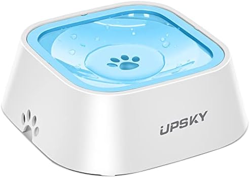 UPSKY 35oz No-Spill Pet Water Bowl, Slow Water Feeder for Dogs and Cats by UPSKY