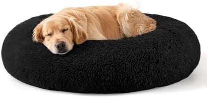 Dog Beds Large Sized Dog and Cats, 32in Pet Beds for Large Pet (Black) by Hoewina