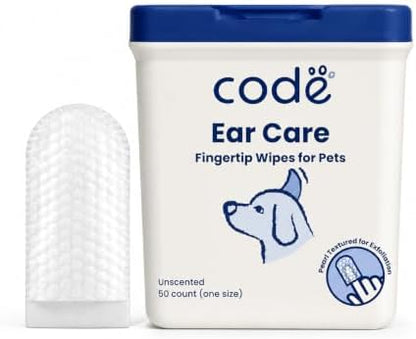 codé Dog Ear Wipes, Unscented Fingertip Cleaning Wipes, 50 Count by Unknown