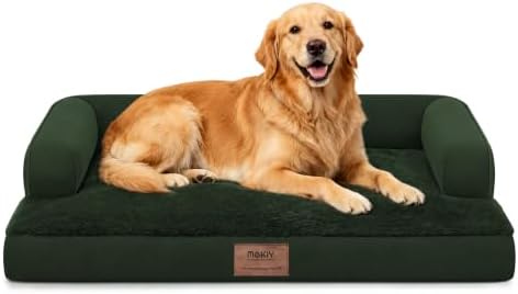 MEKIY Orthopedic Washable Dog Bed with Bolster for Medium to Large Dogs by Mekiy