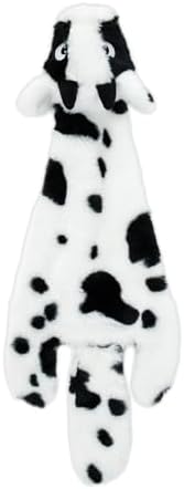 Best Pet Supplies 2-in-1 Stuffless Squeaky Dog Toy - Cow, Medium by BestPetSuppliesLLC