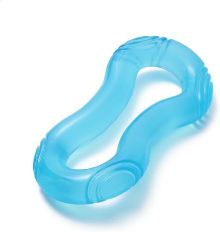 MECOOL Dog Tug of War Toy - Durable TPR Rubber Puller Ring for Aggressive Chewers, Interactive Chew Toy for Medium Large Dogs, Heavy Duty Teething Toy for Tugging & Fetch,Bacon Flavored by MECOOL