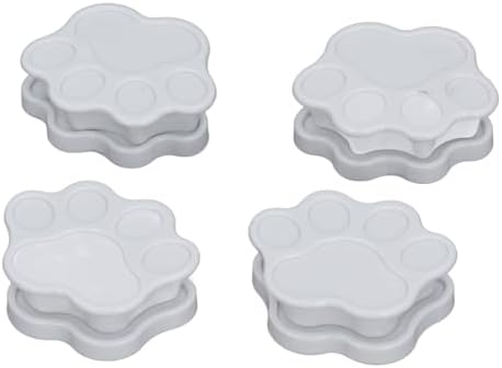 4PCS Magnetic Dog Pee Pad Holders, Potty Training Pad Holders Strong Magnets Pets Pee Stickers for Wall Floor Dog Indoor Outdoor Leg Lifting (Paws Style White) by Unknown