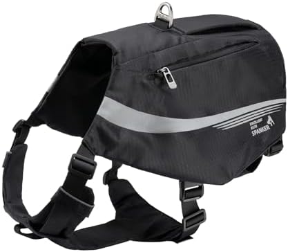 EXCELLENT ELITE SPANKER Reflective Dog Backpack with Handle for Hiking by EXCELLENTELITESPANKER