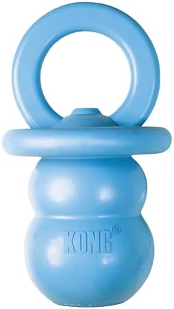 KONG Puppy Binkie, Natural Rubber Teething Toy, for Medium Puppies, Blue by KONG