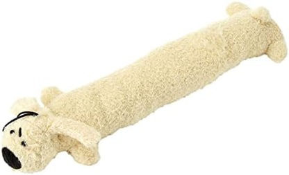 Multipet Original Loofa Dog Plush Toy - Squeaky Toy for All Dogs - Extra Soft Plush - Stuffed Animal Dog Toys for Playing - Cute Dog Pet Toy (1 Count, 12”, Random Color Surprise) by Multipet