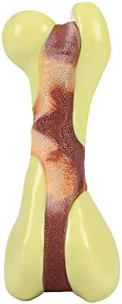 Tikaton Dog Chew Toys for Aggressive Chewers, Peanut Butter Flavor Durable Dog Teething Chew Toys Bones for Large/Medium/Small Puppies by Tikaton