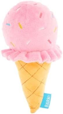 BarkBox Slobbery Ice Cream Cone Dog Toy - Toy for Small to Medium Dogs by BARK