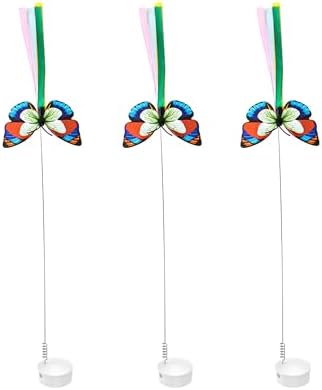 Potaroma Pack of 3 Butterfly Refills 3 in 1 Hide and Seek Cat Toys by Potaroma