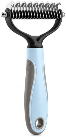 Dematting Comb for Dogs & Cats, Dual-Sided Rake for Long & Double Coats by Unknown