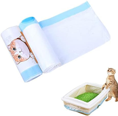 20 Count Small Cat Litter Box Liners by SIRAHOSI