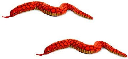 TUFFY - World's Tuffest Soft Dog Toy - Desert - Multiple Layers. Made Durable, Strong & Tough. Interactive Play (Tug, Toss & Fetch). Machine Washable & Floats (Snake, Large 2 Pack)