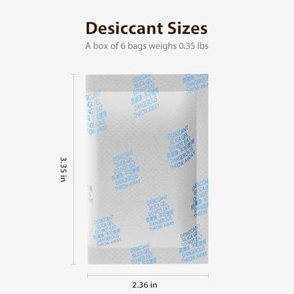 6 Packs Pet Food Desiccant Bag, Replacement Desiccant for Automatic Pet Feeder, Moisture Absorbing Pack for Cat Dry Food Storage, Helps Keep Food Fresh & Dry, Recommended Monthly Replacement - Image 2
