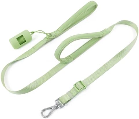 Wisedog Two Handles Dog Leash, Sage Green, M|4.2 ft-5 ft by WisedogPetSupplies