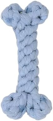Bone-Shaped Dog Rope Chew Toy, Light Blue by Unknown