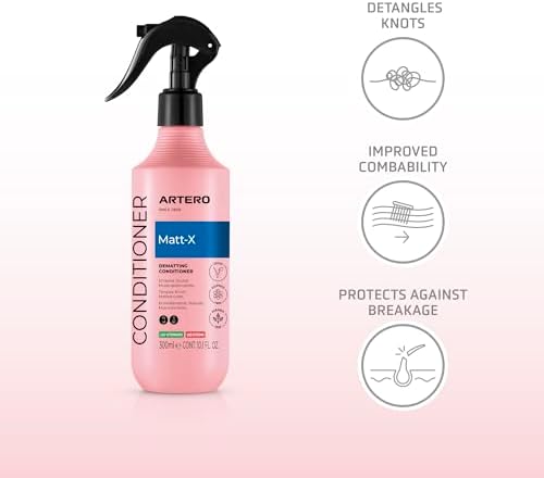 Artero Matt-X Ultra Dematting Spray for Dogs & Cats – Professional Detangler & Conditioner, Fast Tangle Removal, Soft Shiny Coat Finish, 10.1 fl oz - Image 3