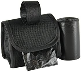 Five Star Pet Purse Style Dispenser with 2 Rolls Made in USA Easy Open Poop Bags Dog Waste Bags (Solid Black) by Five+Star+Pet