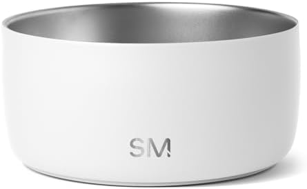 Simple Modern Dog Bowls & Cat Bowls | Medium (4 Cups) | White by Unknown